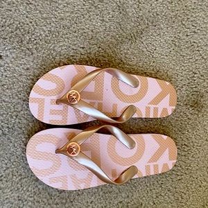 Michael Kors pink and gold sandals. Size:6 BRAND NEW